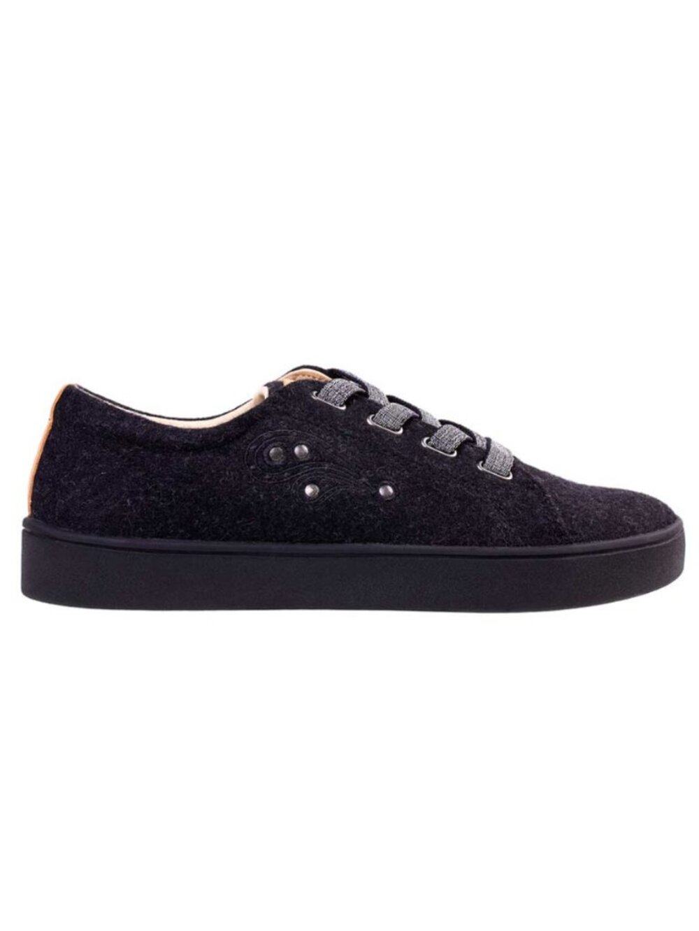 Revitalign Women's Black Malibu Sparkle Sneaker - Women's Size 8 B